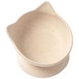 Kattmatsål Archie Bamboo Tilt Beige