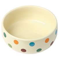 Keramik skål med glada prickar