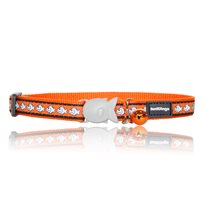 Katthalsband fashion fisk reflex orange