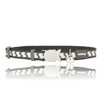 Katthalsband Ziggy reflex svart