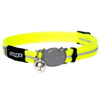 Katthalsband Rogz Alley cat gul XS