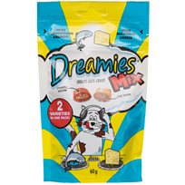 OBS Kortdatum! Dreamies Mix Cat Treats - Lax & ost