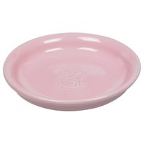 Matskål katt rosa Flat