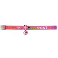 Katthalsband Derby meow rosa