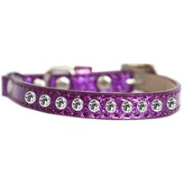 Katthalsband Strass Glittrigt Lila