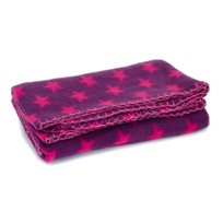 Fleecefilt Stjärnor Lila/rosa