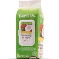 TROPICLEAN HYPO ALLERGENIC WIPES 100ST