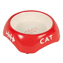 Keramikskål cat Röd 24498
