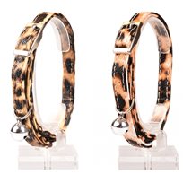 Katthalsband Leopard Leatherette