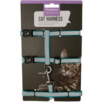 Kattsele-set Turkos med reflexband