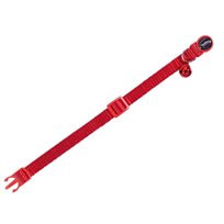 Enfärgat katthalsband nylon Röd