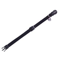 Enfärgat katthalsband nylon Svart