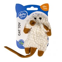 Kattleksak Cushy Crackle Mouse Brun/Vit