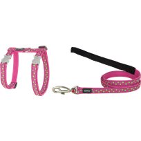 Kattsele RedDingo Rosa och Lime