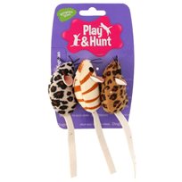 Kattleksaker Safarimöss 3-pack
