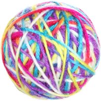 Kattleksak Garnboll Abir med skallra