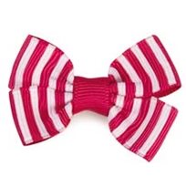 Hundrosett Polkaränder Rosa