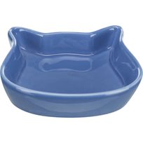 Keramikskål cat face Blå