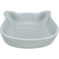 Keramikskål cat face Grå