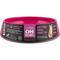 LICKIMAT CAT ORAL HYGIENE BOWL ROSA