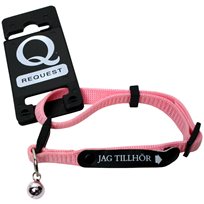 Katthalsband Jag tillhör Request Rosa