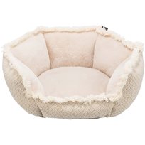 Beige Kattbädd Boho