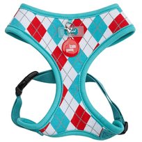 Kattsele Puppia Argyle Harness Aqua S