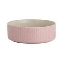 Keramikskål Honeycomb Rosa