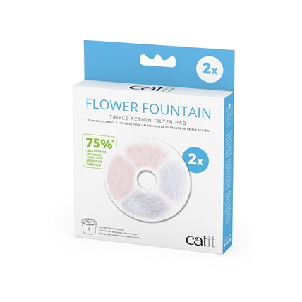 2 pack Filter till vattenfontän Cat It Flower 3 L