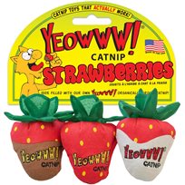 KattLeksak YEOWWW Strawberries 3pack
