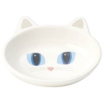Keramikskål Frisky Kitty White