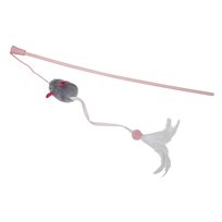 Kattvippa RealMouse pip-ljud rosa/grå
