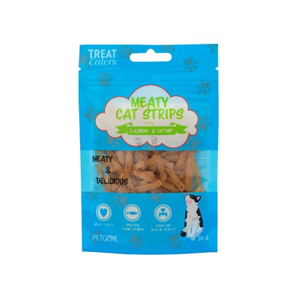 Kattgodis Salmon & Catnip strips