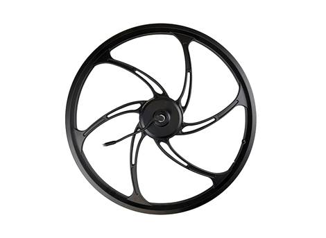 Roue arrière 24" avec moteur en magnésium/aluminium