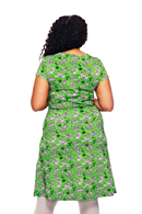 Asta dress Tigrar Grön Tiger print jersey dress