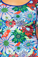 Magda dress Fågeltivoli Blå