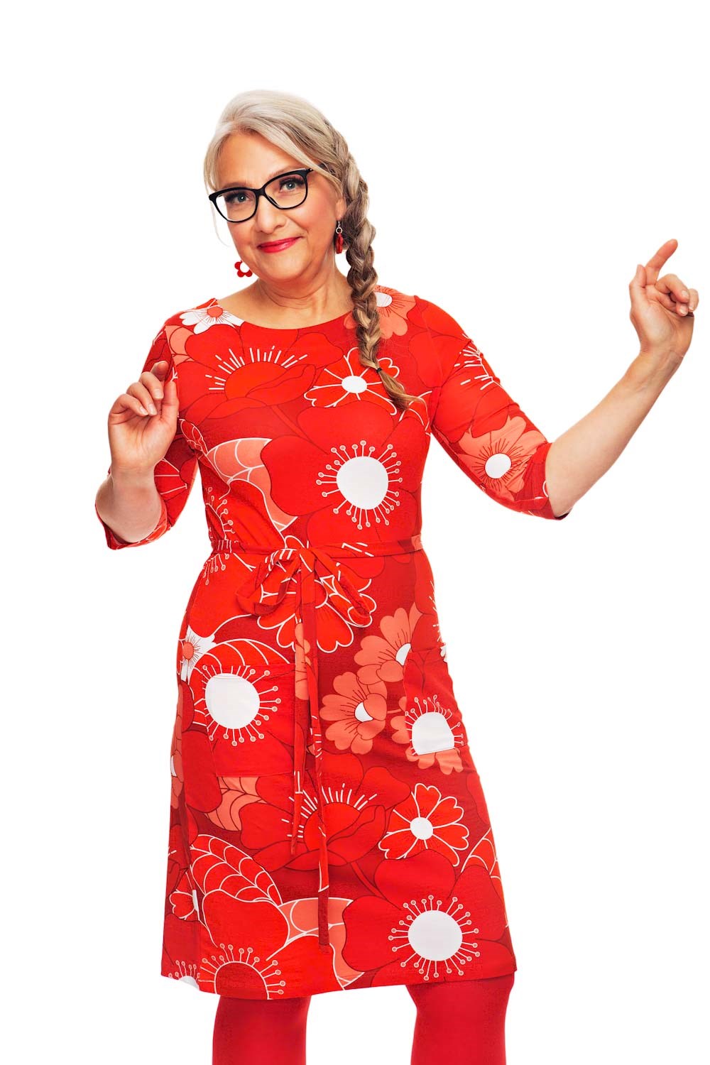 Cissi och Selma Doris dress 1960 Röd
