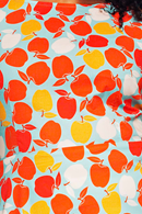 Siv dress Äppelriket | Apple print summer dress in cotton