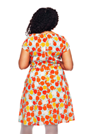 Siv dress Äppelriket | Apple print summer dress in cotton