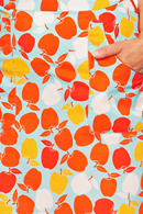 Sonja skirt Äppelriket - apple print skirt for summer in cotton poplin