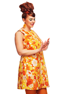 Rut dress Dag Orange