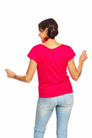 Cissi och Selma Ylva top Fuchsia | Pink boat neck summer blouse