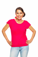 Cissi och Selma Ylva top Fuchsia | Pink boat neck summer blouse
