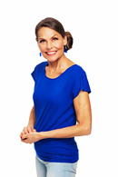 Cissi och Selma Ylva top Kobolt | Blue boat neck summer blouse