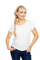 Cissi och Selma Ylva top Off-white | white boat neck summer blouse in viscose