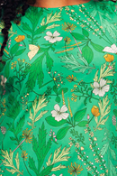 Rut dress Ogräs Grön - Green floral print dress