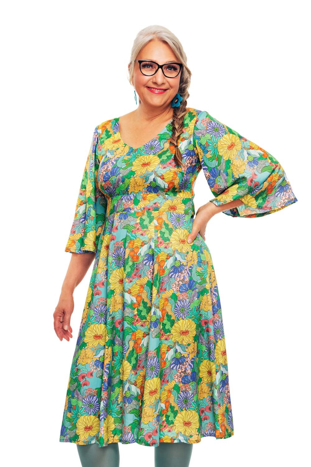 Gullan klänning Illusion Färgglad