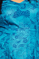 Greta dress Rörelse Blå - Blue floral print maxi dress in Lyocell