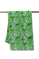 Organic jersey fabric Tigrar Grön