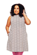 Rut klänning Petit Brun | Småblommig chic sommarklänning